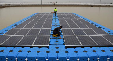 impianto fotovoltaico galleggiante 2015