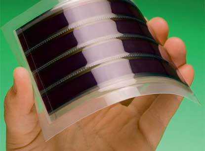 pannelli fotovoltaici flessibili fatti di vernice